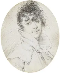 Portrait of Princess Bibikoff by attributed to Elisabeth Vigée-Lebrun, Pencil on parchment, sold Nov 2018