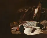 Philips Angel, Still Life with Birds, Oil on panel