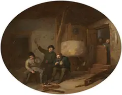 Pieter de Bloot, Peasants Drinking and Smoking in an Interior, Oil on panel