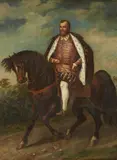 Probably German School 17th century, A Knight of the Teutonic Order, Oil on canvas (relined)