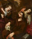 Flemish School 17th century, The Stigmatisation of Saint Francis, Oil on panel