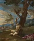 Flemish School 17th & 18th century, The Martyrdom of Saint Sebastian, Oil on copper