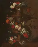 Flemish School circa 1700, Flower Still Life in a Large Vase, Oil on canvas (relined)