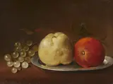 Dutch School 17th century, Still Life with Grapes, Quince, and Apple, Oil on panel
