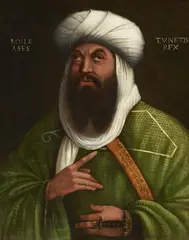 Portrait of Muleasses the Turk by Italian School 17th century, Oil on canvas (relined), sold Sep 2018