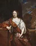 attributed to Caspar Netscher, Portrait of a Lady, Oil on canvas (relined)