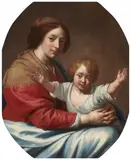 The Virgin and Child by circle of Erasmus Quellinus Ii, Oil on canvas (relined), offered Sep 2018