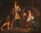 The Adoration of the Shepherds by in the manner of Peter Paul Rubens, Oil on canvas (relined), offered Sep 2018