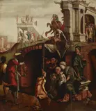 The Adoration of the Magi by in the manner of Jan van Scorel, Oil on panel, offered Sep 2018