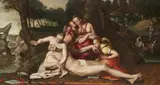 The Death of Adonis by circle of Anthonie van Montfoort, Oil on panel (parquetted), sold Sep 2018