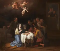 François Verwilt, The Adoration of the Shepherds, Oil on panel