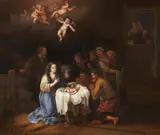 François Verwilt, The Adoration of the Shepherds, Oil on panel