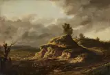 Jan Wijnants, Hilly Landscape, Oil on panel