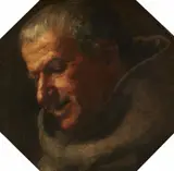 French School, 19th century, Portrait of a Monk in a Grey Habit