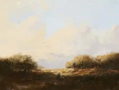 Landscape Study by Remigius Adrianus Haanen, Oil on panel, offered Sep 2018
