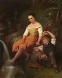 Johann Georg Meyer, Rest by a Mountain Stream