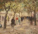 Otto Eduard Pippel, Paris Vincennes, Oil on canvas