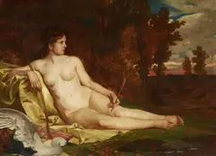 Diana by Fritz Roeber, Oil on canvas, offered Sep 2018
