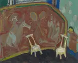 Su Xiaobai, Untitled. Oil on paper. Signed in pinyin Xiaobai., Untitled. Oil on paper. Signed in pinyin Xiaobai