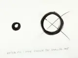 Endre Tót, After all I have chosen the smaller one, 1980, Acrylic on canvas