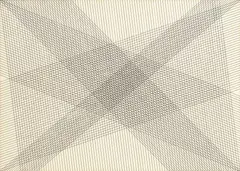 Herman de Vries, V 74 - 05 S (random line grid drawing), 1974, India ink on card
