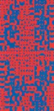 Zdeněk Sýkora, Red-Blue Structure, 1968, Colour silkscreen on paper