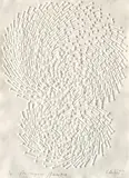 Interdependenz by Günther Uecker, 2014, Embossing on card, sold Jun 2018