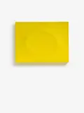 Turi Simeti, Un ovale giallo, 2007, Acrylic on relief canvas