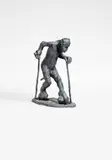 Jörg Immendorff, Malerstamm Baldung, 2005, Bronze with black-green patina
