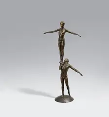 Verkade, Le Cirque, 1993, Bronze with dark brown patina. Height approx