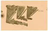 Joseph Beuys, Untitled, 1956, Gold bronze on card with embossed stamp "CARL SCHLEICHER SCHÜLL" and stamped numeration "No 245"