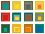 SP (Homage to the Square) by Josef Albers, 1967, 12 colour silkscreens on card. Each, sold Jun 2018