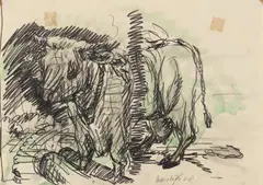 Untitled by Georg Baselitz, 1968, Watercolour and pencil on paper, sold Jun 2018