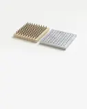 Günther Uecker, Nagelobjekt positiv-negativ, 1974, 2-part work: nails and pencil on canvas on wood and aluminium object