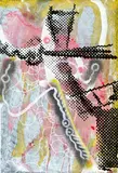 Sigmar Polke, Untitled, 1999, Acrylic, spray paint and inteference paint on card