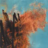 Karin Kneffel, Feuer XI (2), 1993, Oil on canvas