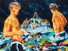 Havarie by Norbert Bisky, 2010, Oil on canvas, sold Jun 2018
