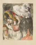 Le Chapeau épinglé, 2e planche by Pierre-Auguste Renoir, Circa 1898, Colour lithograph on laid paper with watermark "MBM", sold Jun 2018