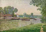 Maxime Maufra, Remorquage sur l'Oise, L'Île-Adam, 1901, Oil on canvas