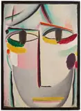 Heilandsgesicht by Alexej von Jawlensky, Circa 1919, Oil on firm paper with linen structure (36.6/36.9 x 26.2/, offered Jun 2018