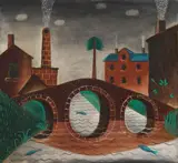 Max Peiffer Watenphul, Stadtlandschaft mit Brücke