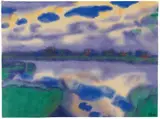 Am Nachmittag by Emil Nolde, Circa 1930/35, Watercolour on Japan paper, sold Jun 2018