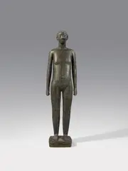Anton Hiller, Mädchenfigur, 1953, Bronze