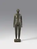 Anton Hiller, Mädchenfigur, 1953, Bronze