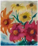 Emil Nolde, Rote Dahlien, Circa 1930/1935, Watercolour on Japan paper