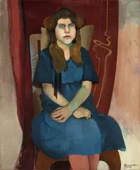 Erwin Graumann, Junge Berlinerin, 1925, Oil on canvas