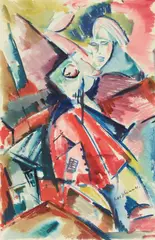 Schwimmer Max, Tänzerin, Circa 1918, Watercolour on firm wove paper