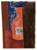 Franz Wilhelm Seiwert, Komposition mit roter Flasche