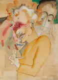 Gert Heinrich Wollheim, Selbstportrait mit Braut