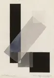 Sándor Bortnyik, Komposition, 1922, Watercolour on watercolour laid paper